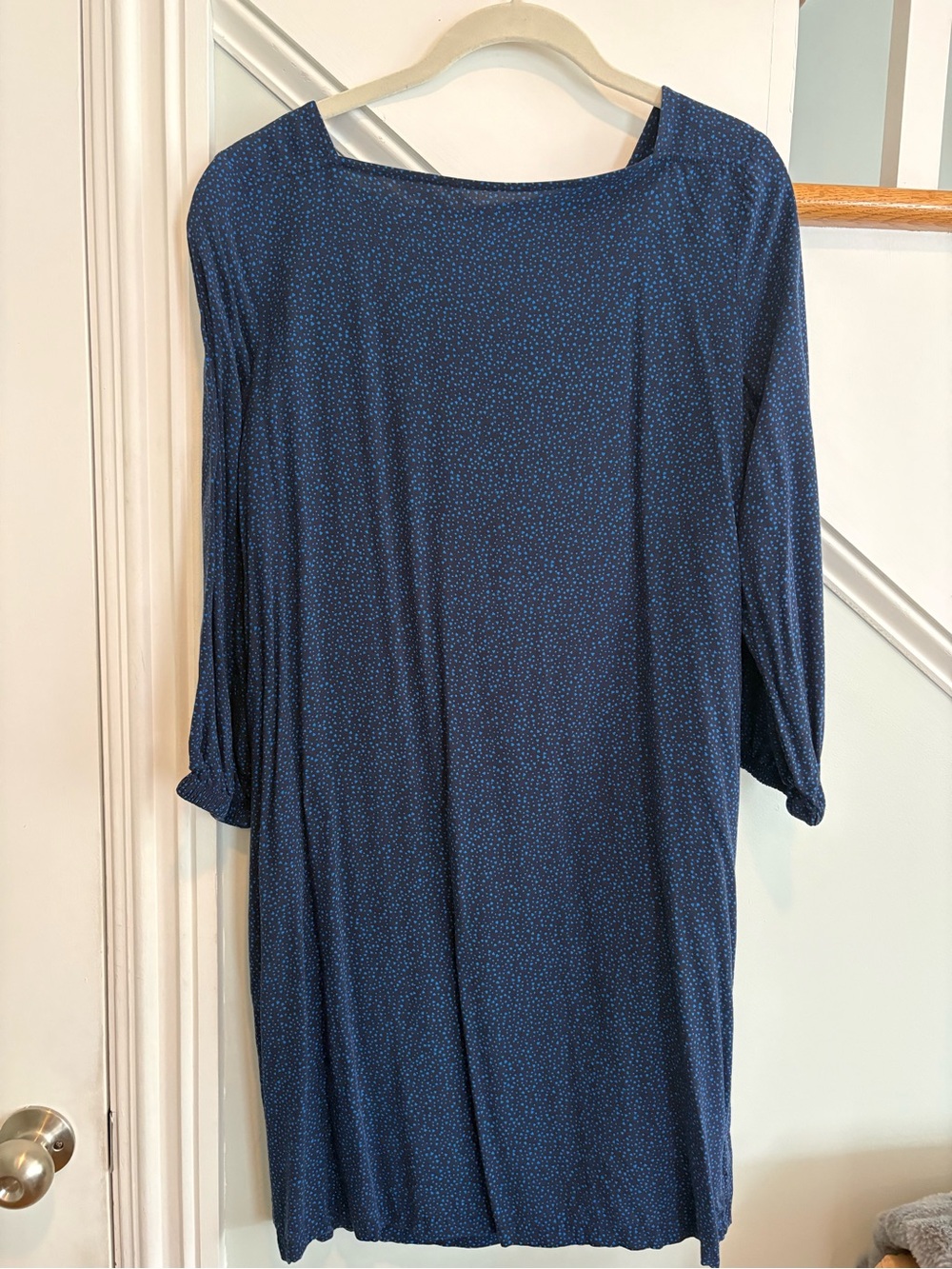 Gap Women's Blue Shift Dress with Back Cutout